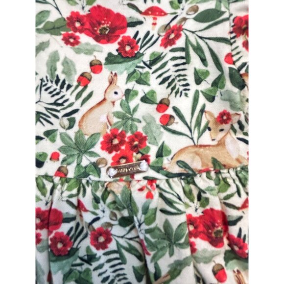 Mayoral Dress Baby Girl Size 24 Months Bunny Bird Floral Long Sleeve 18 M - Picture 6 of 8